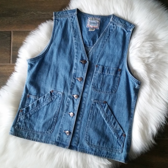 St. John's Bay Jackets & Blazers - 3/$20 Vintage 90's St. John's Bay Denim Vest